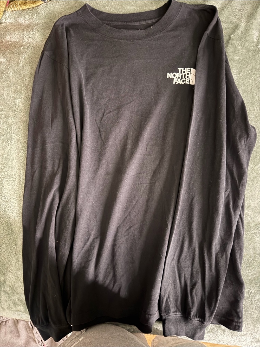 The North Face Black Long Sleeve Logo Tee
